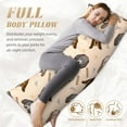 thumbnail image 4 of Body Pillow Cover - Soft Body Pillow Pillowcase, funny Cute Dog Puppy Breathable Long Body Pillow Case Cover with Invisible Zipper 20x60in, 4 of 5