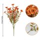 thumbnail image 3 of Arreglo floral artificial siete ramas morado, Diseño Atardecer Otoño, Decoración de plástico, Decoración para fiestas en casa, 3 of 7