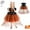 Orange, variant on Witch Outfit Tulle Dress Girls Halloween Tulle Dress Halloween Outfits Kids 7-8 Years Children Girls Dress