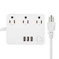 thumbnail image 1 of White US Plug Multifunction Countdown Timing Home Wifi USB Smart Socket for Tuya/Alexa 110-240V(White US Plug), 1 of 8