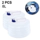 thumbnail image 1 of Contenedor de agua plegable de 2 uds, almacenamiento de agua portátil Premium, 8l Rojo Verde, 1 of 5