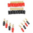 thumbnail image 2 of 20X Terminal Spade Fork Adapter Connector Plug Crimp Barrier Spades Speaker Wire Terminal Plug-4GA, 2 of 5