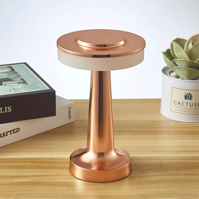 Lámpara de escritorio inalámbrica portátil táctil, atenuación táctil de 3 velocidades, puerto de batería USB incorporado, luz de noche para dormitorio, luz de ambiente de barra