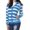 BU1, variant on Women's Hoodies Sweatshirts Women Fashion Hooded Long Sleeve Pocket Zipper Rope Striped Hoodie Jacket Blue S