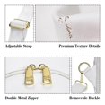 thumbnail image 4 of Bolso bandolera INICAT de piel, bolso de pecho, blanco, 4 of 7