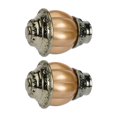 thumbnail image 1 of QUTETN 2 Pcs Embouts de Tringle à Rideaux Forme Citrouille Métal Tringle Décorative 28mm ( Doré ), 1 of 6