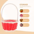 thumbnail image 2 of MasteelfCA 6Pcs Mini Woven Baskets with Handles Plastic Flower Basket Party Favors Containers, 2 of 8