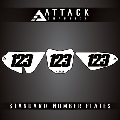 Attack Graphics Number Plate Backgrounds