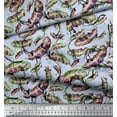 thumbnail image 2 of Soimoi Poly Georgette Fabric Leaves & Texture Print Fabric by The Yard 52 Inch Wide, 2 of 2