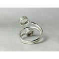 thumbnail image 2 of Heaven Crafts Double Moonstone Ring 925 Sterling Silver Adjustable Handmade Gift For Girlfriend, 2 of 6