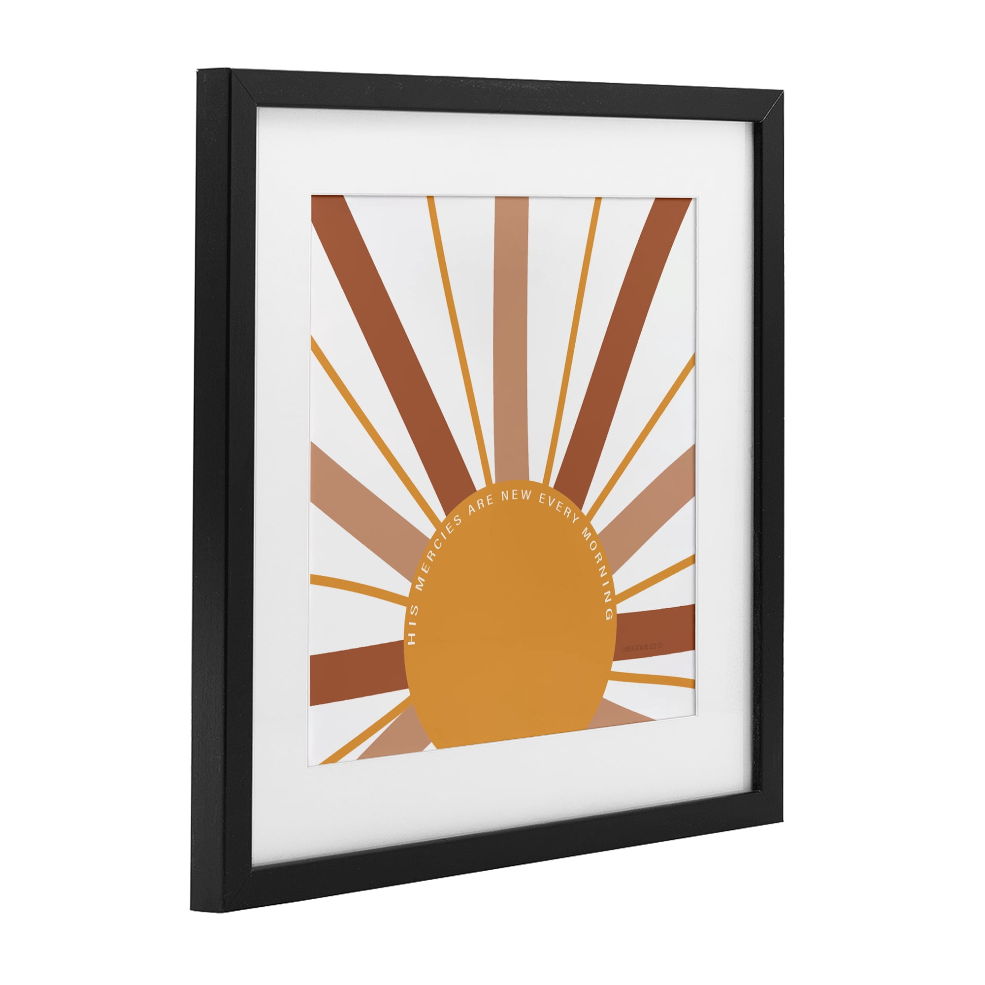 Stupell Industries His Mercies Every Morning Black Framed Print Under Glass, design by SD Graphics Studio