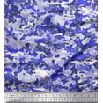 thumbnail image 1 of Soimoi polyester Crepe Fabric Two Tone With White Camouflage Fabric Prints By Yard 52 Inch Wide, 1 of 3