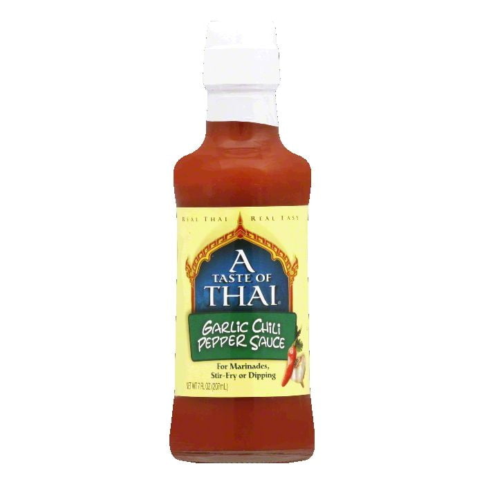 A Taste of Thai Garlic Chili Pepper Sauce, 7 OZ (Pack of 6) by