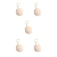 thumbnail image 3 of Billuyoard Fuzzy Ball Llavero Flexible Cómodo Encantador Llaveros Adorable Práctico Llaveros Mujeres para Niños Adultos Ancianos Estudiantes Beige 9 cm Type2 NO2 Billuyoard  CBP355784, 3 of 3