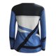 thumbnail image 5 of Blusa de camiseta de manga larga de color de contraste de costura de cuello redondo casual de moda para mujer Fridja  fhghd937, 5 of 5