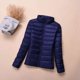 thumbnail image 1 of Chaqueta de plumón corta para mujer, Parkas con cuello alto, Abrigo acolchado de algodón cálido, Tops de talla grande, otoño e invierno, nuevo, 1 of 1