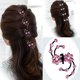 thumbnail image 3 of 6 piezas de imitación de boda para mujer y niña Sunnimix pinza para el cabello pasador de garra rojo, 3 of 8