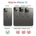 thumbnail image 5 of Diverbox for iPhone 14 Case [Shockproof] [Dropproof] [Tempered Glass Screen + Camera Lens Protector],Heavy Duty Protection Phone Case Cover for Apple iPhone 14 (Black), 5 of 8