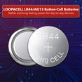 10 Pack LOOPACELL AG13 LR44 357 Button Cell Battery