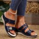 thumbnail image 1 of WILLBEST Sandalias De Cuña Para Mujer, Zapatos De Mujer, Sandalias De Cuña De Suela Gruesa, Sandalias De Cuña De Playa Bohemias De Un Solo Pie De Moda, 1 of 9
