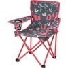Ozark Trail Kids' Steel Frame Armchair with Printed Fox, Gray