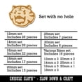 thumbnail image 2 of Cute and Fierce Tiger Head Wood Mini Charms Shapes DIY Craft Jewelry - No Hole - 30mm (6pcs), 2 of 7