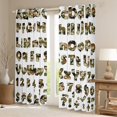 thumbnail image 2 of Castle Fairy Personalized Initial Letter Boy Girl Blackout Curtains Set of 2 (52x84 Each),Abstract Camouflage Window Curtains,Alphabet Number Curtains and Drapes,Breathable Home Decor, 2 of 6
