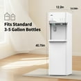 thumbnail image 3 of IKT Self Cleaning 5 Gallon Bottom Load Water Dispenser with Ice Maker ，22lbs Daily Capacity，3-Temp（Hot/Room/Cold），Child Safety，Lock Empty Bottle Light，White, 3 of 10