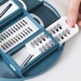 thumbnail image 4 of Lindbes 1Pc Green/Blue/Pink Kitchen Multifunctional Salad Utensils Vegetable Chopper Carrot Potato Manual Shredder Cook Vegetable Tools, 4 of 7