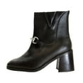 thumbnail image 3 of PEERAGE Darla Women's Wide Width Casual Dress Leather Booties, 3 of 6