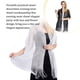thumbnail image 4 of Minnieouse Bufanda brillante Sombra de protección solar Mantón Mujer Hilo fino Exquisitas Capas de boda Fiesta Vestido de noche Capa Bufandas Ropa, zapatos y accesorios Miscelánea Negro, 4 of 6