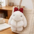 thumbnail image 5 of Bunny Keychain with Tin - 5.1" Handmade Bunny Plush Keychain with Gift Tin Box, Soft Rabbit Bag Charm Pendant, Cute Fluffy Key Ring Accessory for Backpack Purse Keys Gift Idea, 5 of 13