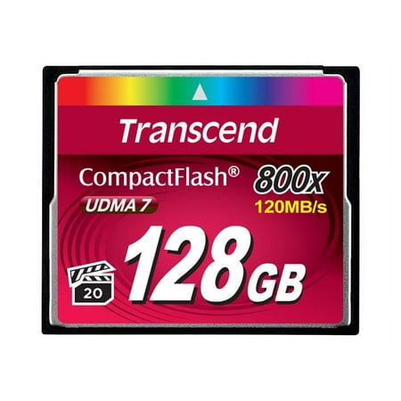 Image of Transcend - Flash memory card - 128 GB - 800x - CompactFlash