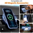 thumbnail image 2 of for iPhone 12 Case/iPhone 12 Pro Case Magnetic Compatible with MagSafe Slim Translucent Matte Phone Case Cover 6.1 inch (Sierra Blue), 2 of 14