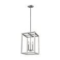 thumbnail image 1 of Generation Lighting Moffet 3-Light Pendant Light in Brushed Nickel, 1 of 1