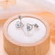 thumbnail image 4 of Pendientes de diamantes de imitación Qarigey para mujer diseño simple color rosa, 4 of 6
