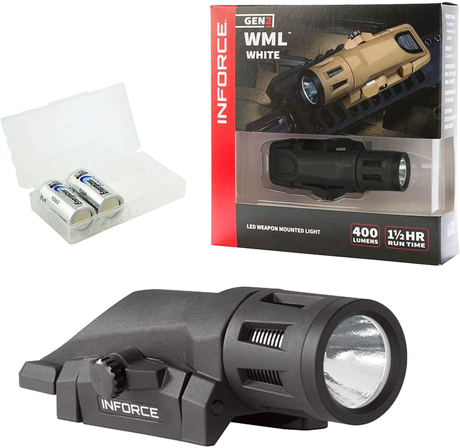 INFORCE WML Gen2 LED Weapon Mounted Tactical Rail Light 400 Lumens for sale online 