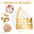 thumbnail image 3 of MODANU 10 Sheets Mailbox Numbers Stickers, 4 inch Waterproof Number Stickers for Outside, Reflective Mailbox Numbers for Doors Mailbox Address Number (Gold), 3 of 7