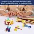thumbnail image 2 of Qaailabf Pastel Fuzzy Sticks Pipe Cleaners100 PCS - pipe cleaners12 Inch Chenille Stems in 8 Assorted Colors for Kids, 2 of 9