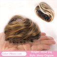 thumbnail image 2 of Extensions de Chignon en Cheveux Synthétiques Bouclés Mini Pince à Griffes Oreilles de Chat Chignons Postiches, 2 of 6