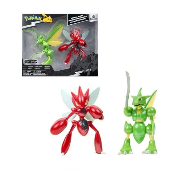 Figuras Pokémon Evolution Scyther de 4.5 Pulgadas