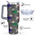 thumbnail image 3 of Cute Dog Design 40oz Tumbler with Handle - Double Wall Insulated Coffee Mug for Women - Dog Mom Gift Travel Cup with Straw, 3 of 7