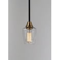 thumbnail image 2 of Maxim 96120CLBKSN 5 in. Goblet One-Light Mini Pendant Ceiling Light, Black & Satin Nickel, 2 of 5