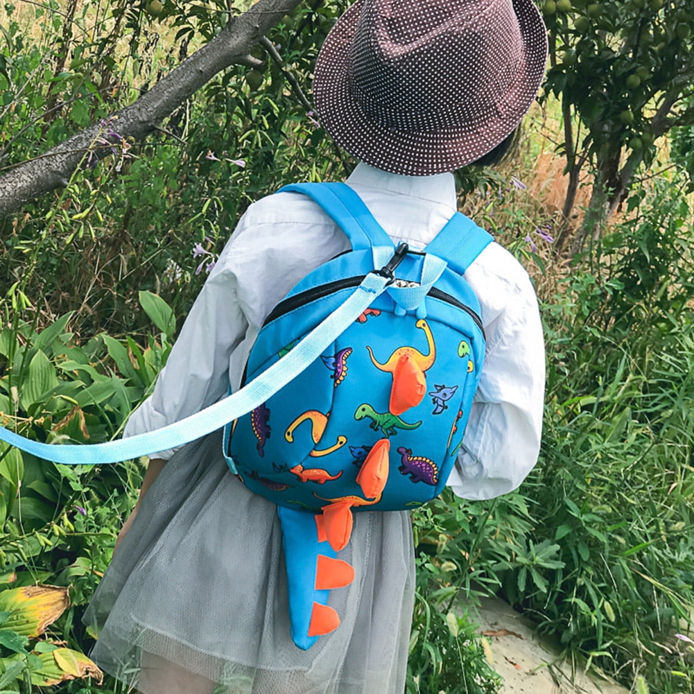 Kid Backpack with Reins Cartoon Safety Anti lost Strap Rucksack with Reins Dinosaur Backpack Kids Children Toddler Bag Cartoon Backpack for Preschool