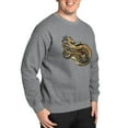 thumbnail image 4 of CafePress - Gold Norse Dragon Sweatshirt - Crew Neck Sweatshirt, 4 of 5