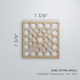 thumbnail image 3 of Ekena Millwork 7 3/8"W x 7 3/8"H x 1/4"T Extra Small Harlingen Decorative Fretwork Wood Wall Panels, Red Oak, 3 of 18
