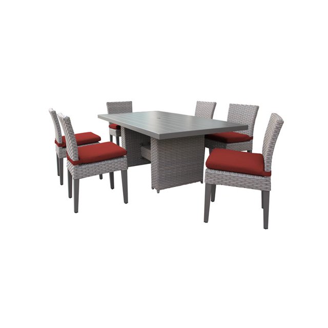 Table de Salle à Manger Rectangulaire avec 6 Chaises Sans Bras Monterey