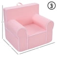 thumbnail image 6 of American Kids Everywhere Foam Chair, Pink, 25.25" W x 21" D x 22.5" H, 6 of 10
