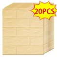 thumbnail image 1 of 20/30/40//50pcs 3D Wall Tile Sticker, Foam Brick Self-Adhesive Anti-Collision Sticker,, 1 of 5