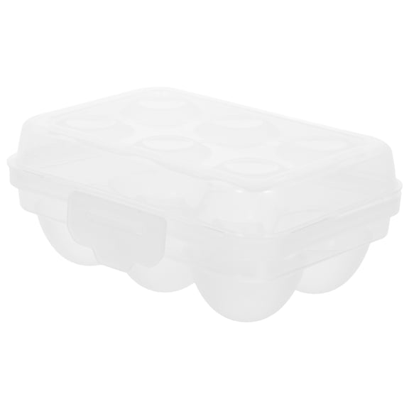 WHAMVOX Clear Plastic Egg Holder for Camping with Anti-Breakage Feature and Elevated Capacity